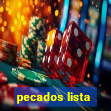 pecados lista