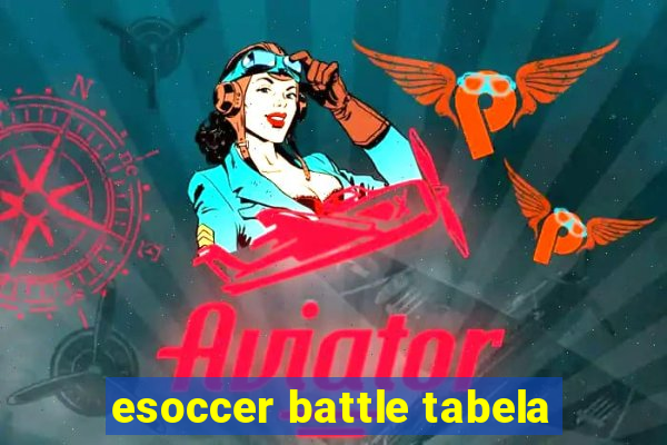 esoccer battle tabela