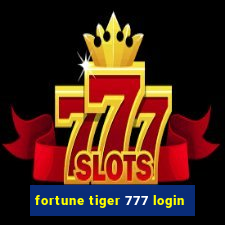 fortune tiger 777 login