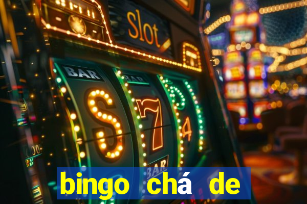 bingo chá de bebê excel