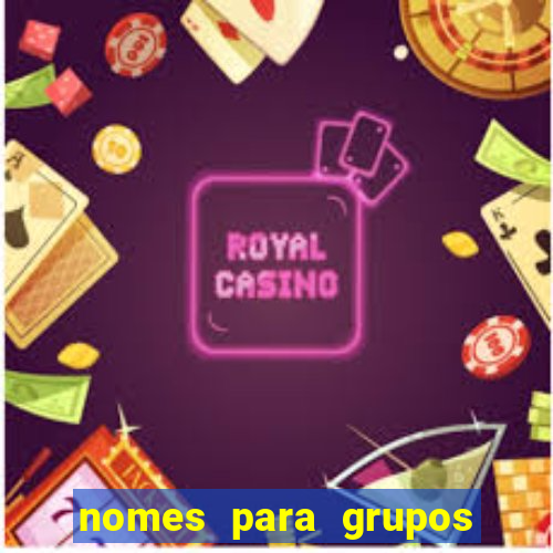 nomes para grupos de loteria no zap